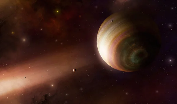 Гигантская газовая планета Гелиос — стоковое фото
