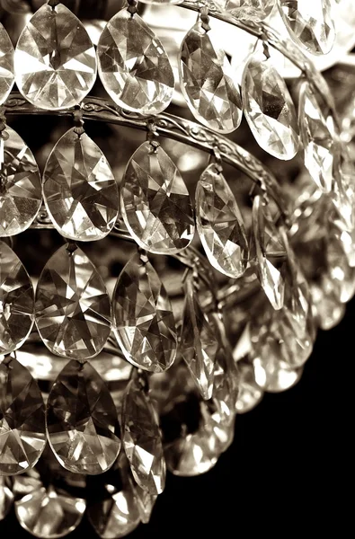 Lámpara de cristal . Imagen de stock