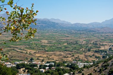 View of the Lassithi Plateau. clipart