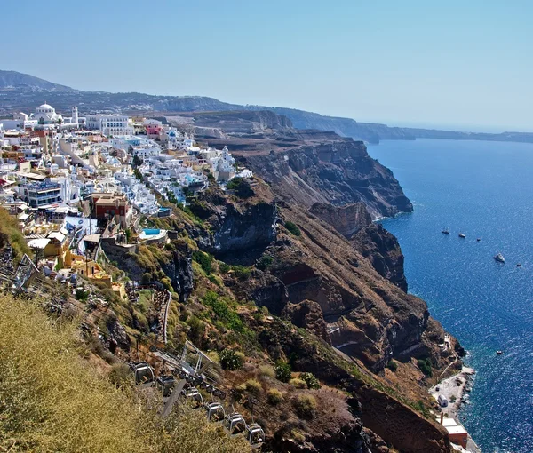 Stock image A city on a cliff.