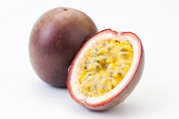 Passion fruit oisolated on white — Stock Photo, Image