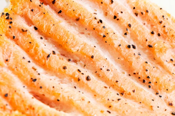 Salmon grilled. texture. Macro — Stock Photo, Image
