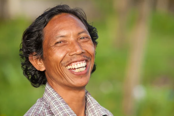 Feliz homem balinês — Fotografia de Stock