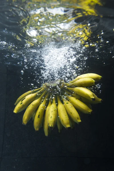 Banán splash — Stock fotografie