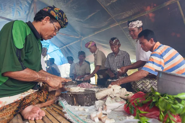 Balinese cooking — Stock Photo, Image