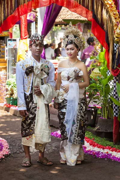 巴厘岛婚礼 — 图库照片