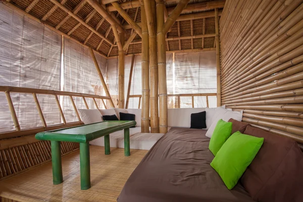 Area salotto di bambù — Foto Stock