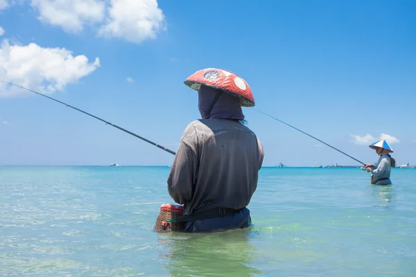 Linea pescatori — Foto Stock