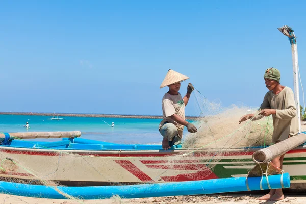 stock image Balinese fishermen