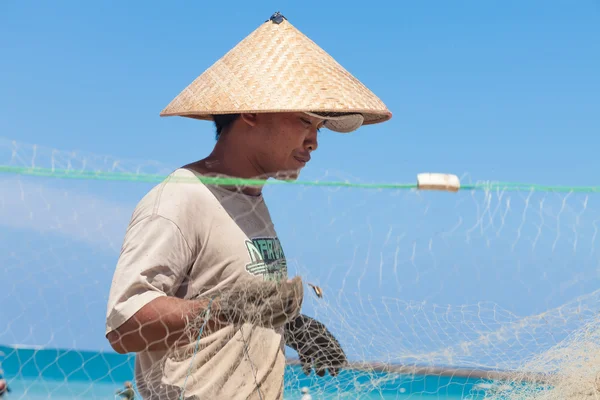 巴厘岛的渔民 — 图库照片