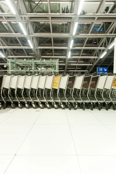 Airport trolleys — Stock Photo, Image