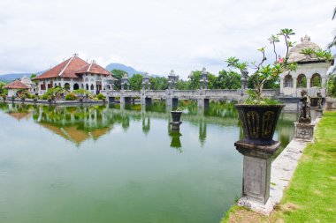 Water temple in Bali clipart