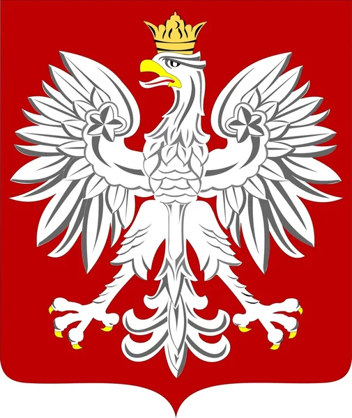 Nationales Wappen Polens — Stockvektor