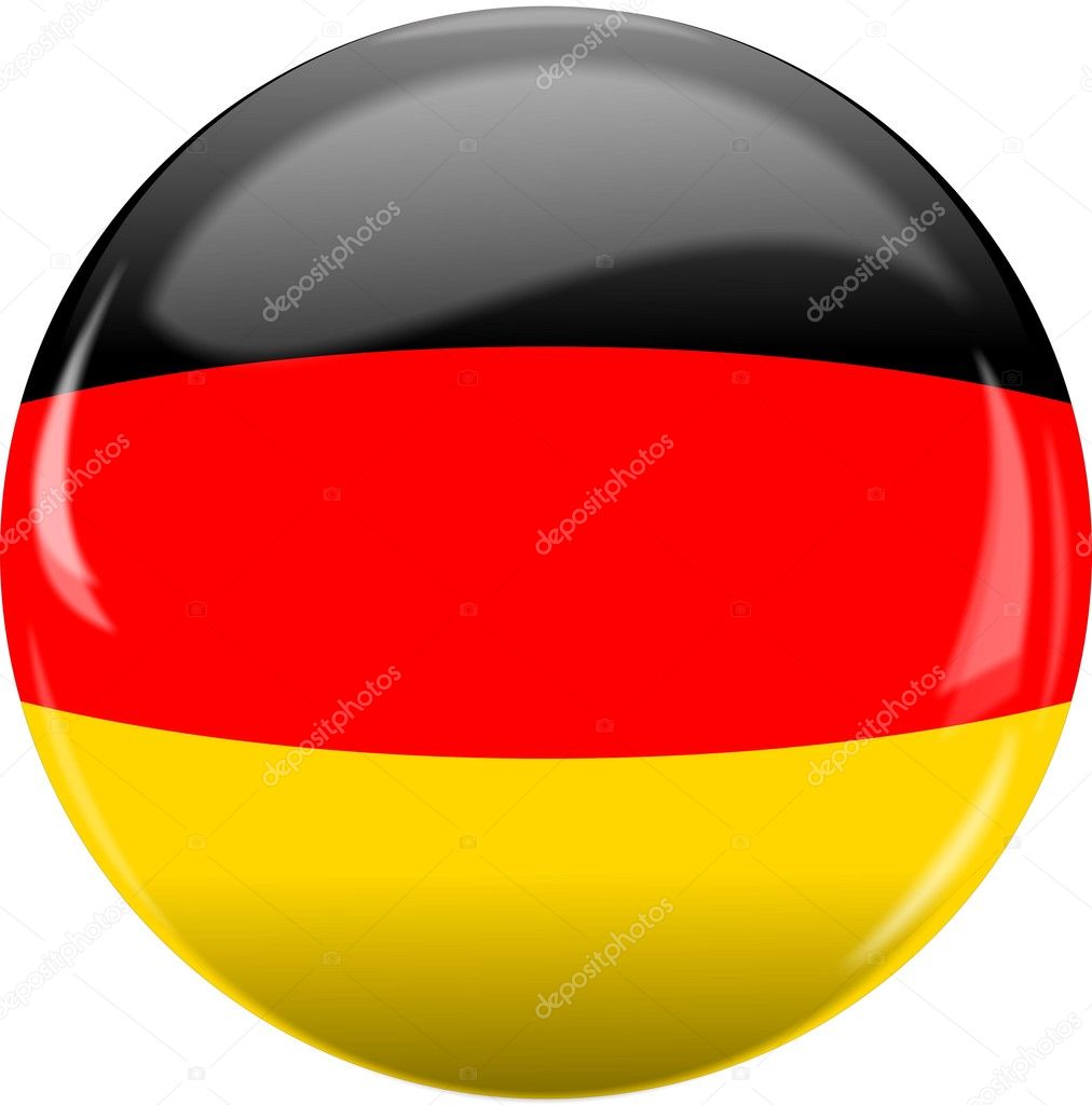 German, Germany flag and button.