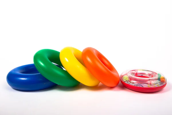 Jogo de círculos multicoloridos — Fotografia de Stock