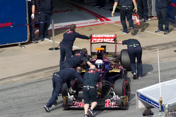 Daniel Ricciardo junta-se à caixa — Fotografia de Stock