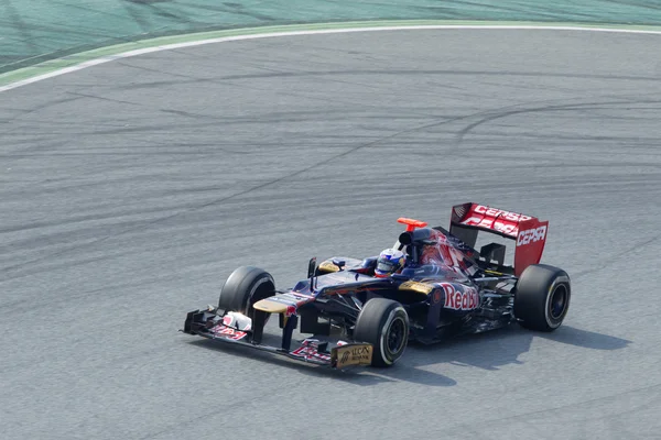 Daniel Ricciardo Toro Rosso görbe - Barcelona Jogdíjmentes Stock Képek