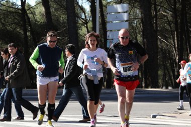 Maratonda yarışçılar