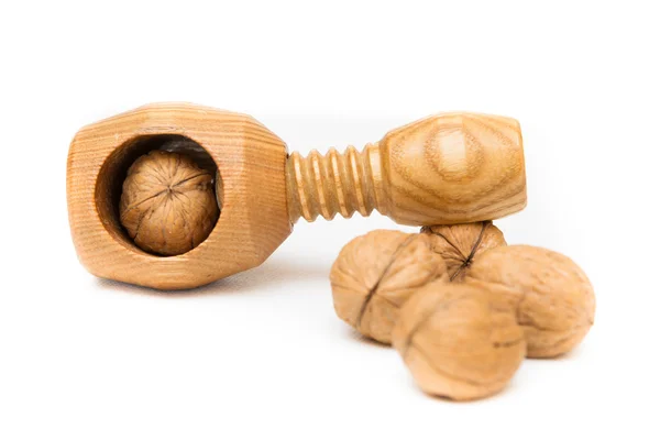 stock image Nutcracker and walnuts