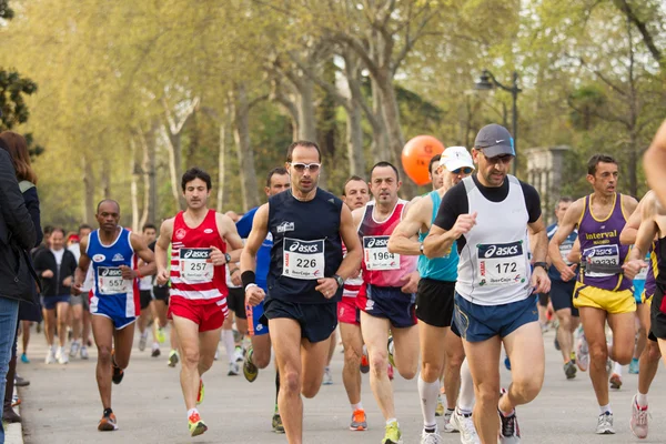 Sportovci z půlmaratonu Stock Obrázky