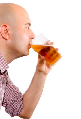 Drinking beer clipart