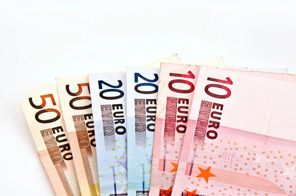 Euro räkningar — Stockfoto