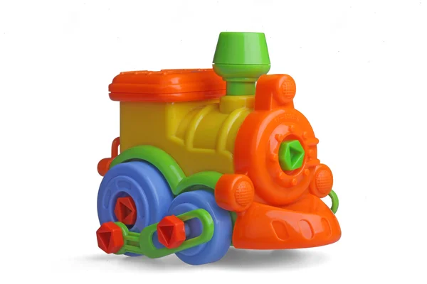 Lokomotywa, zabawki, z tworzyw sztucznych — Zdjęcie stockowe