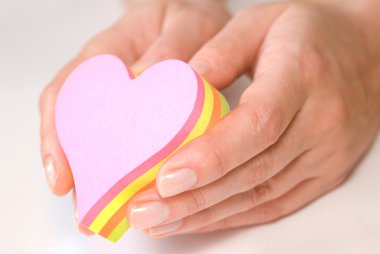 Hands and heart clipart