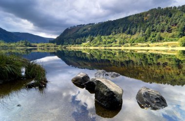 Upper Lake in Glendalough clipart