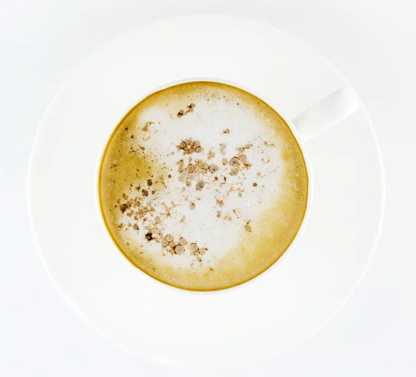 上からコーヒーカップ — ストック写真