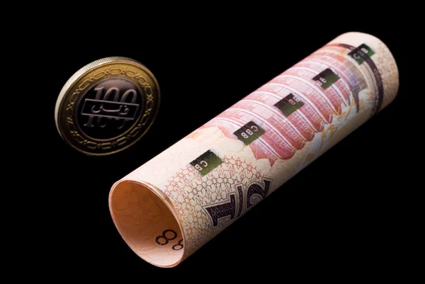 Bahrain sedlar och mynt — Stockfoto