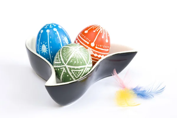 Ovos de Páscoa artesanais — Fotografia de Stock