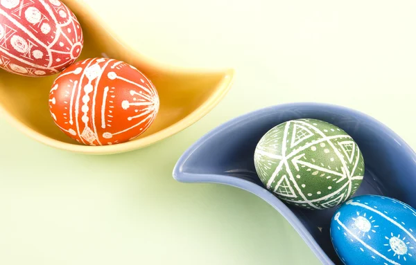 Ovos de Páscoa artesanais — Fotografia de Stock