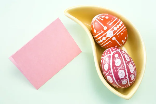 Uova di Pasqua fatte a mano — Foto Stock