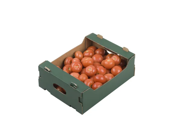 Schachtel Tomaten — Stockfoto