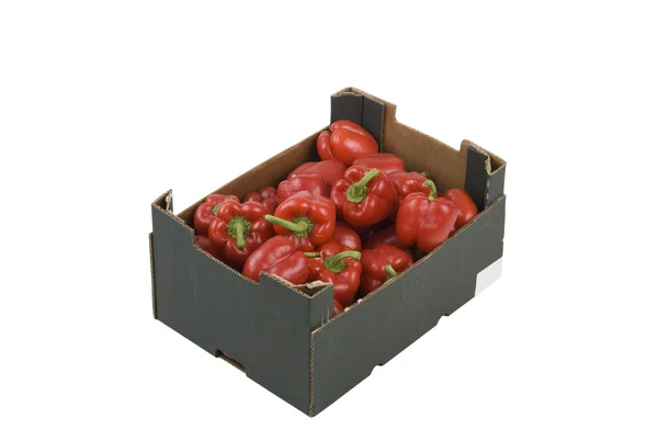 Box of Peppers — Stock Photo, Image