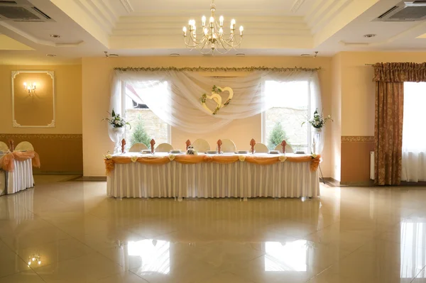 Interior da recepção do casamento — Fotografia de Stock