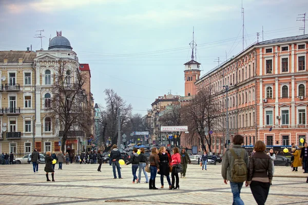 stock image At the Bogdan Khmelnitsky's square