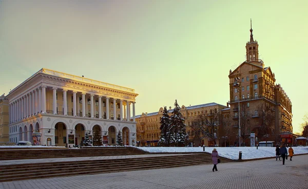 Консерваторія на Майдані Незалежності Ліцензійні Стокові Зображення