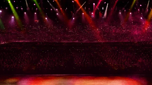 Rött ljus i konsert — Stockfoto
