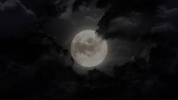 Luna nel cielo notturno — Foto Stock