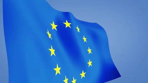 stock image Euro flag close up