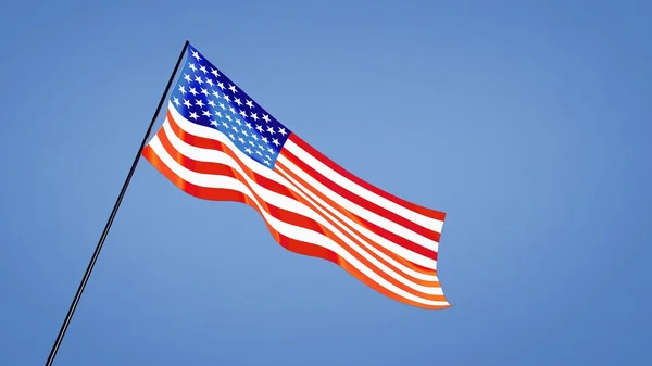 Bandera de Estados Unidos bajo ángulo —  Fotos de Stock