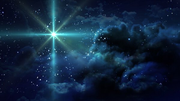 Зелёная звездная ночь
