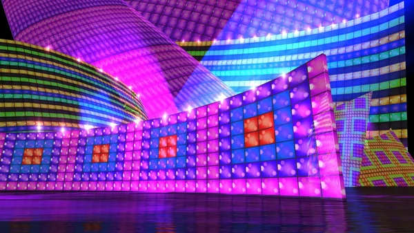 The disco stage set h — Stock Photo, Image