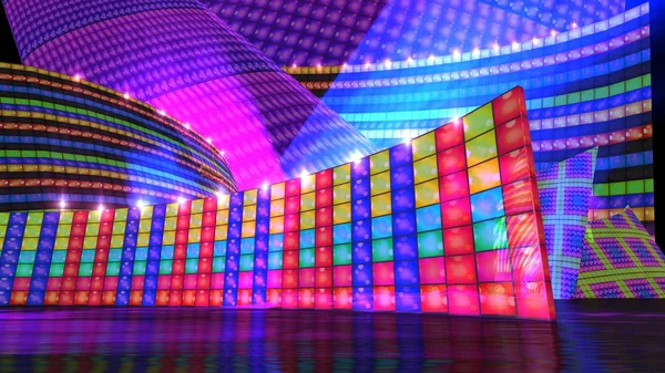 The disco stage set d — Stock Photo, Image