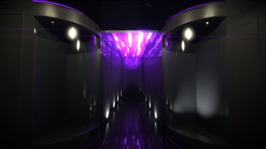 The purple of Space Corridor