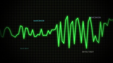 Audio wave green line 02 clipart