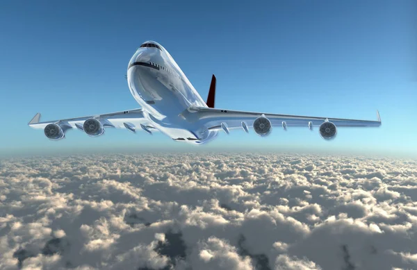 Flugzeug in den Himmel — Stockfoto