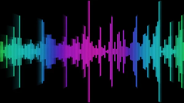 Audio spectrum glöd 02 — Stockfoto